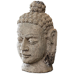 Статуэтка из камня Голова Будды Stone Buddha Head варинант исполнения - 1 | Loft Concept в Казани