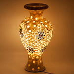 Настольная лампа из перламутра в виде вазы Indonesian Vase варинант исполнения - 2 | Loft Concept в Казани