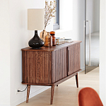 Низкий буфет с 2-мя раздвижными дверцами Toinette Light Cupboard варинант исполнения - 13 | Loft Concept в Казани