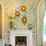 Обои ручная роспись Gingko Colourway SC-237 on grey painted Xuan paper варинант исполнения - 2 | Loft Concept в Казани