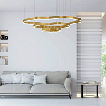 Люстра подвесная с 3-мя ассиметричными светодиодными лампами Golden Current варинант исполнения - 2 | Loft Concept в Казани