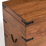 Деревянный сундук из массива манго Mango Wooden Chest Brown варинант исполнения - 2 | Loft Concept в Казани