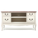 ТВ-тумба из массива берёзы с ящиками и открытыми полками Interiors Romance варинант исполнения - 1 | Loft Concept в Казани