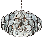 Люстра с каскадом из круглых стеклянных дисков Small Round Sequins варинант исполнения - 2 | Loft Concept в Казани