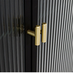 Сервант четырехдверный с рифленым стеклом The Keeper варинант исполнения - 3 | Loft Concept в Казани