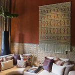 Панно на стену плетеное Макраме бежевый цвет  варинант исполнения - 9 | Loft Concept в Казани