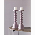 Подсвечник фигурный розовый Bright Accent 36 см варинант исполнения - 3 | Loft Concept в Казани