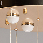 Люстра каскадная с 10-ю прозрачными плафонами Wave Line варинант исполнения - 11 | Loft Concept в Казани