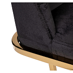 Стул обеденный велюровый черный с золотым каркасом Nobility варинант исполнения - 3 | Loft Concept в Казани