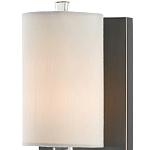 Бра на прозрачном штативе с тканевым абажуром в форме цилиндра Conciseness варинант исполнения - 1 | Loft Concept в Казани