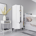 Комод белый с 4-мя дверцами на металлических ножках SPARK MULTIPURPOSE CABINET WHITE варинант исполнения - 6 | Loft Concept в Казани