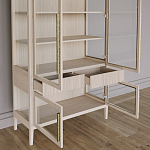 Витрина Primo со стеклянными фасадами и буфетом шпон Светлый дуб варинант исполнения - 5 | Loft Concept в Казани