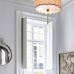 Люстра с тканевым плафоном и зелёной кисточкой Green Tassel варинант исполнения - 1 | Loft Concept в Казани