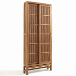 Шкаф из массива тика Okino Wood Cabinet варинант исполнения - 4 | Loft Concept в Казани