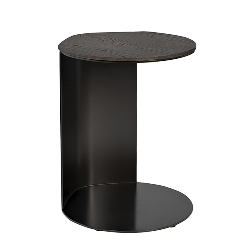 Столик журнальный приставной темный шпон Form Graphics Коричневый в Казани | Loft Concept 