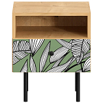 Прикроватная тумба с изображением на ящике Elise Nightstand варинант исполнения - 10 | Loft Concept в Казани