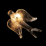 Бра с прозрачной стеклянной фигуркой птички Serip Voa варинант исполнения - 6 | Loft Concept в Казани