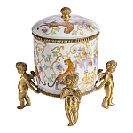 Шкатулка на ангелах из фарфора с бронзовыми элементам Eden Garden варинант исполнения - 2 | Loft Concept в Казани