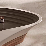 Журнальный столик фигурный со стеклянной столешницей Table Drop варинант исполнения - 4 | Loft Concept в Казани