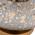 Настольная лампа c бежевым абажуром на круглом стеклянном основании Soft Pastel Light варинант исполнения - 1 | Loft Concept в Казани