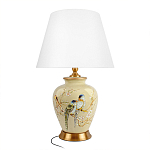 Настольная лампа бежевая с изображением птиц Slip Away варинант исполнения - 7 | Loft Concept в Казани