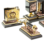 Настольный письменный набор из яшмы Manager Organizer варинант исполнения - 3 | Loft Concept в Казани