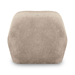 Барный стул со спинкой и подлокотниками на 4-х коричневых деревянных ножках Бежевый Велюр Ava Charm варинант исполнения - 3 | Loft Concept в Казани