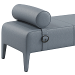 Кушетка Cuba из натуральной кожи с валиком  варинант исполнения - 3 | Loft Concept в Казани