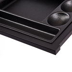 Письменный стол с 2-мя чёрными выдвижными ящиками и нишей с цветными разделителями Ballan варинант исполнения - 5 | Loft Concept в Казани