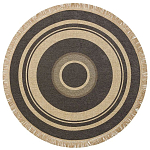 Ковер из комбинированного состава с узором Circles of goodness варинант исполнения - 1 | Loft Concept в Казани