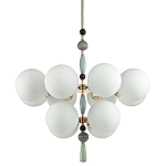 Люстра со вставками из керамики SkyEast 12 ламп варинант исполнения - 1 | Loft Concept в Казани