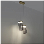 Подвесной светильник волнистой формы из фактурного стекла Wave варинант исполнения - 9 | Loft Concept в Казани