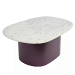 Журнальный столик овальный с мраморной столешницей Decor Showcase варинант исполнения - 1 | Loft Concept в Казани