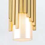 Потолочный светильник латунного цвета с цилиндрическим белым матовым плафоном Elstead Lighting варинант исполнения - 4 | Loft Concept в Казани