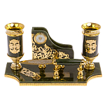 Настольный письменный набор из нефрита с ножом для бумаг в подарочной коробке Maecenas варинант исполнения - 1 | Loft Concept в Казани