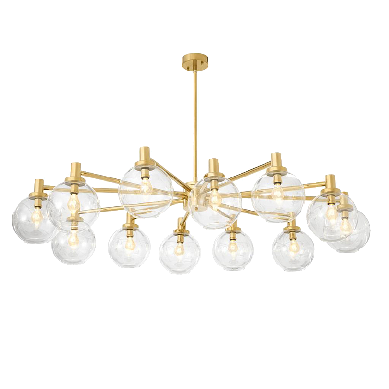 Люстра Chandelier Selva Золотой Прозрачное Стекло в Казани | Loft Concept 