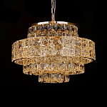 Люстра хрустальная в неоклассическом стиле на золотистом каркасе Majesty варинант исполнения - 3 | Loft Concept в Казани