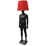 Лампа MALE MANNEQUIN LAMP с абажуром открытый позинг варинант исполнения - 1 | Loft Concept в Казани