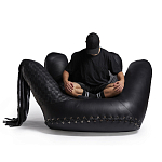 Дизайнерское кожаное кресло в форме руки Poltronova Joe Whip Armchair варинант исполнения - 8 | Loft Concept в Казани