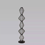 Торшер светодиодный с плетеным металлическим каркасом Metal Interweaving варинант исполнения - 4 | Loft Concept в Казани