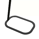 Столик приставной с прямоугольной серой столешницей Steel Stable Table варинант исполнения - 3 | Loft Concept в Казани