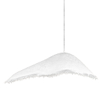 Подвесной светильник с асимметричным волнообразным абажуром и фактурной бахромой по краю Tactile Line варинант исполнения - 1 | Loft Concept в Казани