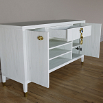 Комод-буфет Elsa Dreams White с открытыми полками   варинант исполнения - 6 | Loft Concept в Казани