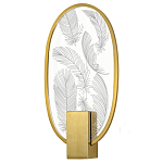 Бра с гравировкой на акриловом плафоне Gravyura Bronze варинант исполнения - 1 | Loft Concept в Казани