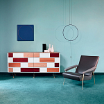 Дизайнерский широкий комод с ящиками Gio Ponti D.655.1 D.655.2 Chest of Drawers варинант исполнения - 3 | Loft Concept в Казани