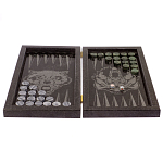 Подарочные нарды из натурального камня с гравировкой Backgammon from Stone варинант исполнения - 2 | Loft Concept в Казани