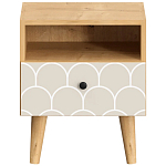 Прикроватная тумба с изображением на ящике Elise Nightstand варинант исполнения - 6 | Loft Concept в Казани
