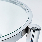 Приставной столик со стеклянной столешницей Deimos варинант исполнения - 2 | Loft Concept в Казани