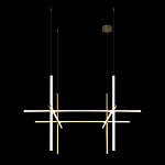 Люстра с 6-ю цилиндрическими плафонами на тонких тросах Trumpet tube варинант исполнения - 7 | Loft Concept в Казани