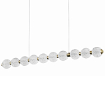 Подвесной линейный светодиодный светильник Crystal Globule Linear Hanging Lamp варинант исполнения - 1 | Loft Concept в Казани